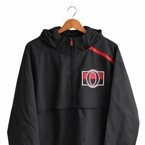 Ottawa Senators NHL Black Anorak Jacket – Hooded Pullover